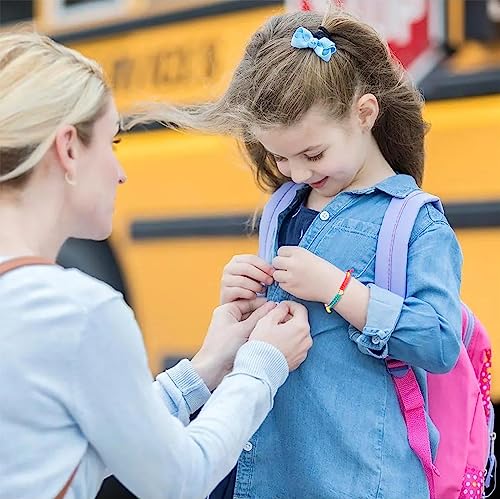 First Day of Kindergarten/School Bracelet Gift, Multicolor Back to School Bracelet Mommy and Me4