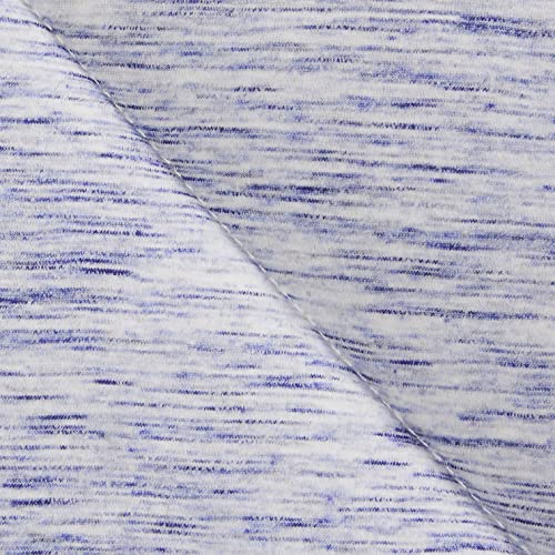 Amazon Basics Cotton Blend Jersey Knit Comforter Set, Full/Queen, Blue Space Dye #TOP4
