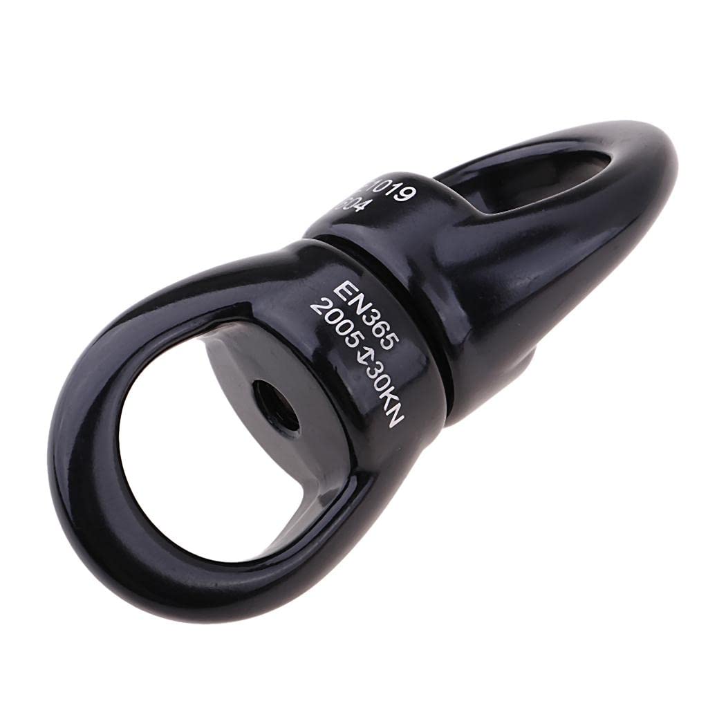 Conector Giratorio de Escalada Rock Climbing Rotary Connector Swivel Rotor Anillo Giratorio Giratorio para Anclaje Seguro Aleación de Aluminio 30 Kn