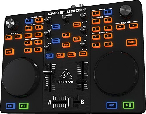 Behringer CMD STUDIO 2A Ultra-Portable Dual-Deck DJ MIDI Controller with 4 Channel Audio Interface - Thumbnail 3