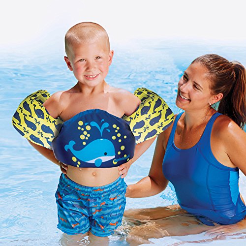 image for SwimSchool USCG Approved TOT Swimmer, Arm Floaties, Puddle Jumper, Typ