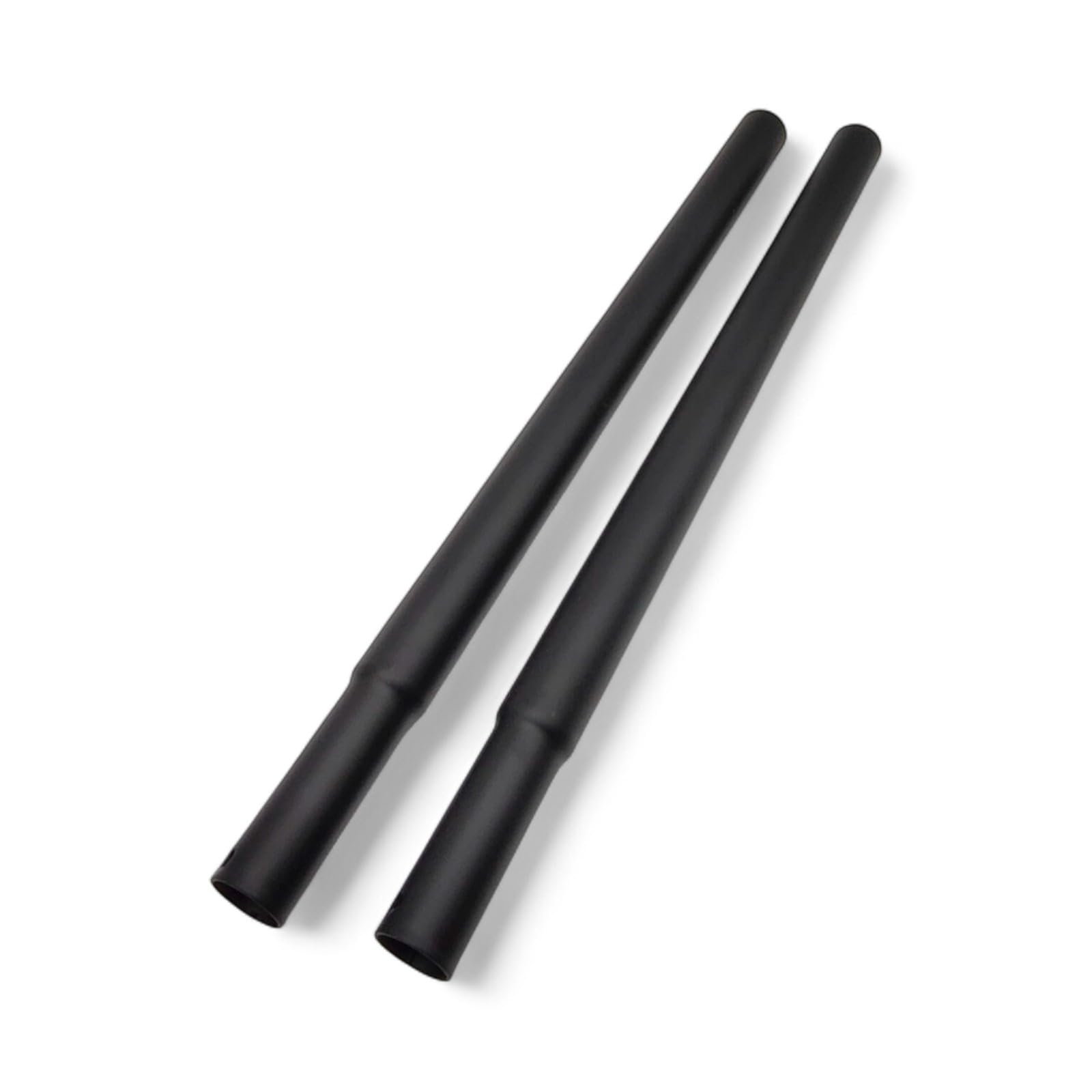 Shoplines Supplies 18 inch Black Height Extension Poles for 32 mm Heavy-Duty Clothes Rails – Pair, Tool-Free Push-Fit, Retail & Home Garment Hanging