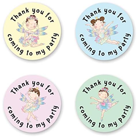 40mm Princess Fairy Party Bag Stickers Cover