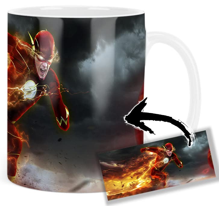 MasTazas The Taza Blanca Flash Barry Allen Grant Ceramica White Mug Gustin B