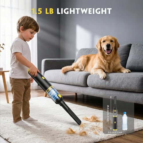 Cros 4-in-1 Mini Cordless Vacuum Cleaner, 21kPa, Strong Suction, Portable Handheld Vacuum Cleaner for Car & Home, Type-C Rechargeable, Compact & Lightweight - Image 5