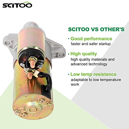 Scitoo Starters Sr8626X 6490N Fit For Hummer H3 2006 3.5L For Isuzu Ascender 2003-2005 4.2L I-280 2006 2.8L I-350 2006 3.5L For Oldsmobile Bravada 2002-2004 4.2L For Saab 9-7X 2005 4.2L #TOP4