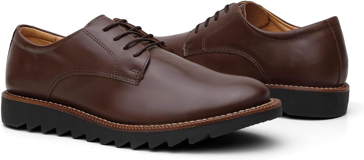 Sapato Social Derby Masculino Em Couro Solado Tratorado Exclusivo Sapato Social Derby Masculino Em Couro Solado Tratorado Exclusivo