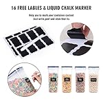 Cereal Containers Storage Set - 4 Piece Airtight Large Food Storage Containers(135.2oz), BPA Free Dispenser Plastic Cereal Storage Containers - Image 3