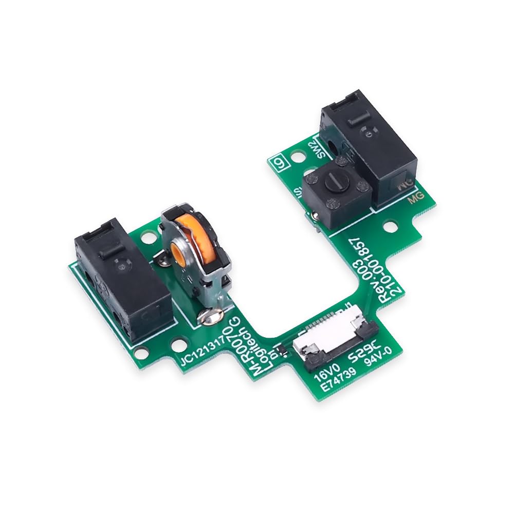 Switch Wheel Encoder Button Board Motherboard Microswitch Platte Maus Reparaturteile mit Mausfüßen Ersatz für Logitech G Pro Wireless GPW Wireless Gaming Maus (TTC Gold 80M)