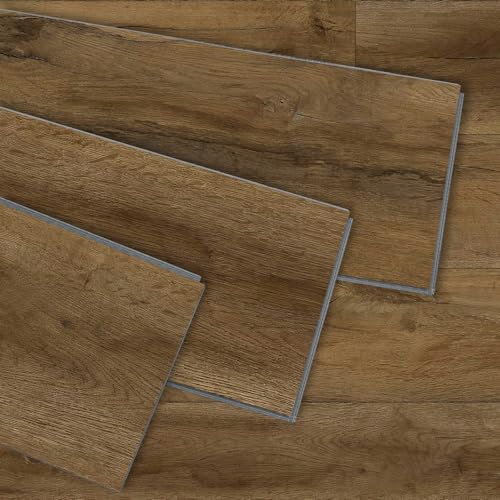 Suntecwood Luxury Vinyl Plank Flooring, Interlocking Click Lock 2G Technology,