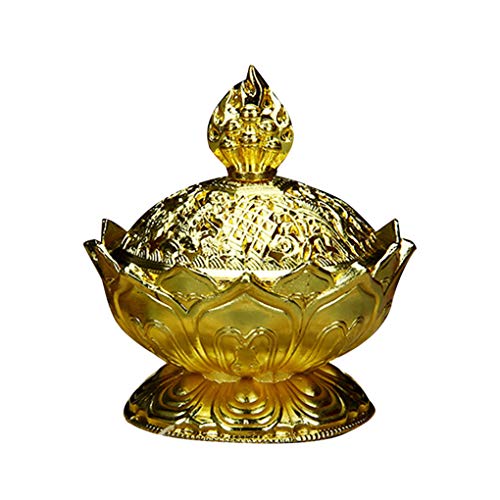 censhaorme Forma de la Flor Quemador de Incienso de Humo Cono Aroma Quemador Holder decoración del hogar Oficina Ornamento