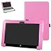 HP Pavilion x2 10 / HP x2 210 G1 Case,Mama Mouth PU Leather Folio Stand Cover for 10.1" HP Pavilion X2 10-n113dx n114dx n123dx n124dx n013dx / HP x2 210 G1 Detachable 2-in-1 Laptop/Tablet,Pink