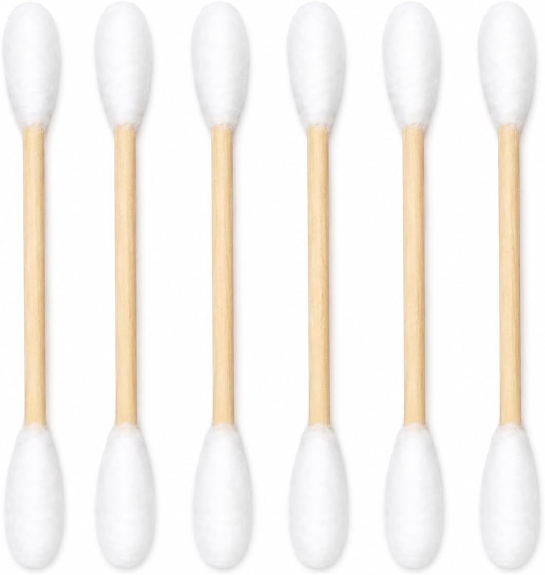 Cotton Swab Cat Toys with Catnip, 6 Pack Catnip Toys for Indoor Cats, Giant Kitty Kicker Plush Chew Sticks, Durable Felt Interactive Cat Toys for Kittens and Adult Cats (Orange)