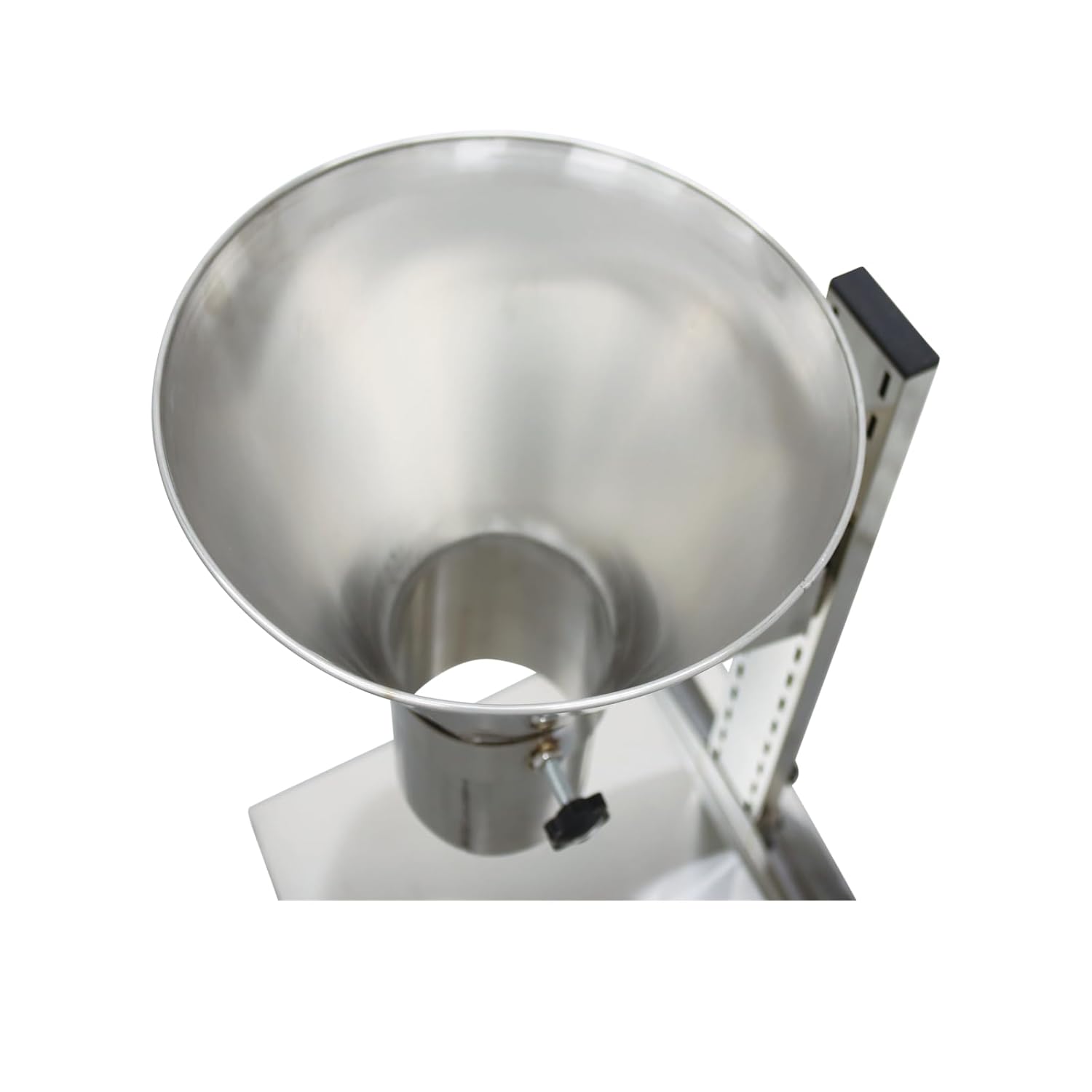 7 inches Stainless Steel Feeding Funnel, Food Grade Manual Filling Hopper, Height Adjustment, with Upgraded Bracket and Lifting Platform