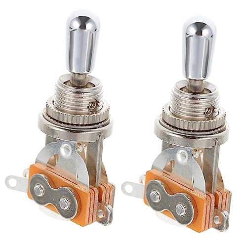 TOPPERFUN 2個ギターウェイトグルスイッチ 属製ピックアップセレクター交換用部品 耐久性設計 スル対応 エレキギターアクセサリー