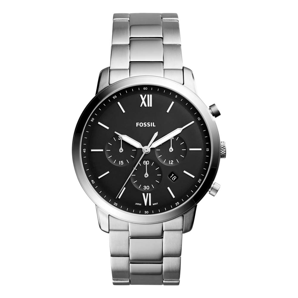 Fossil Neutra Men's Quartz Chronograph Watch with Leather Strap
