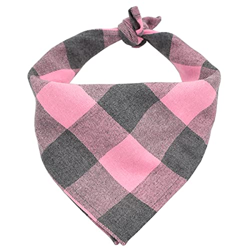 Plaid-Dog-Bandana-Cotton-Dog-Bandana-for-Small-Medium-Large-Dogs-Dog-Kerchief-1PC-Square-Dog-Scarf-Dog-Triangle-Bibs