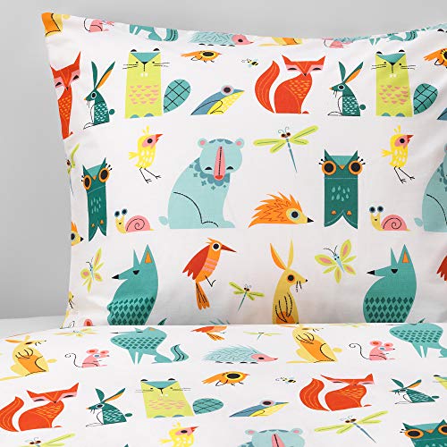 Housse de couette LATTJO imprimé animal multicolore avec taie d'oreiller - 5