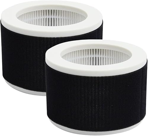 Miniatura 8 de Nispira Filtro de repuesto True HEPA compatible con el purificador de aire KOIOS MOOKA EPI810. Elimina el olor. Filtración de 3 etapas. 4 paquetes