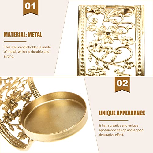 Clispeed 2 Pack Wall Sconce Candle Wall Candle Stand Wall Candle Holder Wall Candle Sconces Metal Farmhouse Holder #TOP2