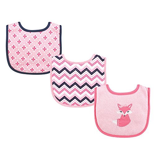 Image of Luvable Friends Unisex Baby Cotton Terry Drooler Bibs with Fiber Filling