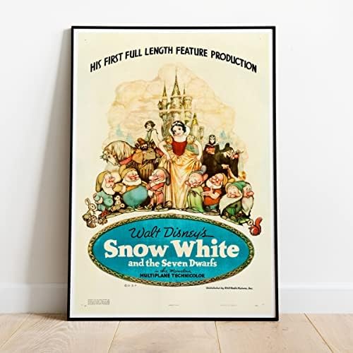 Snow White And The Seven Dwarfs Disney Classic Movie Promo Poster V2 ...