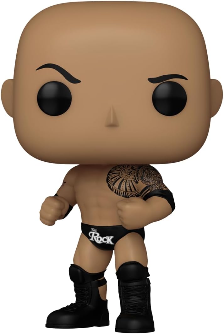 Funko POP! WWE: The Rock - Dwayne The Rock Johnson - (Final) - Collectable Vinyl Figure - Gift Idea - Official Merchandise - for Kids & Adults - Sports Fans - Model Figure for Collectors
