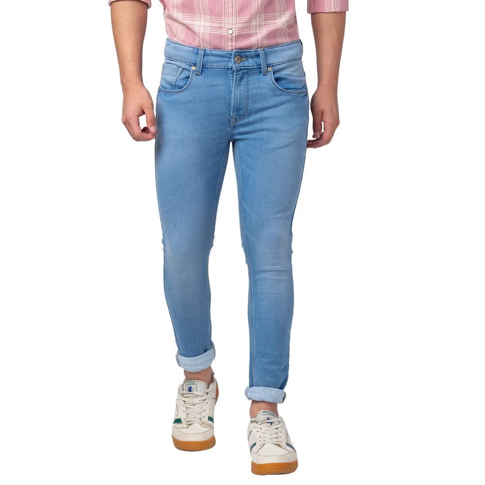 spykar Men's Super Skinny Fit Low-Rise Jeans (Ankle Length)-picture-10