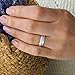 Silverly Anillo Mujer en Plata de Ley 925 5 Cinco Anillos Bandas Estilo Ruso de Boda Imagen de Silverly Anillo Mujer en Plata de Ley 925 5 Cinco Anillos Bandas Estilo Ruso de Boda