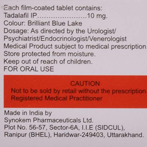 Image of Tadact-10 - Strip of 10 Tablets