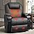 Flamaker Electric Power Lift Recliner Chair PU Leather for Elderly with Massage and Heating Ergonomic Lounge Chair for Living Room Classic Single Sofa with 2 Cup Holders Side Pockets Home Theater Seat from Flamaker