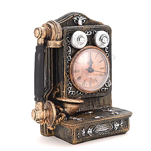 Téléphone antique en fer forgé rétro pour décoration de bar et maison - 2