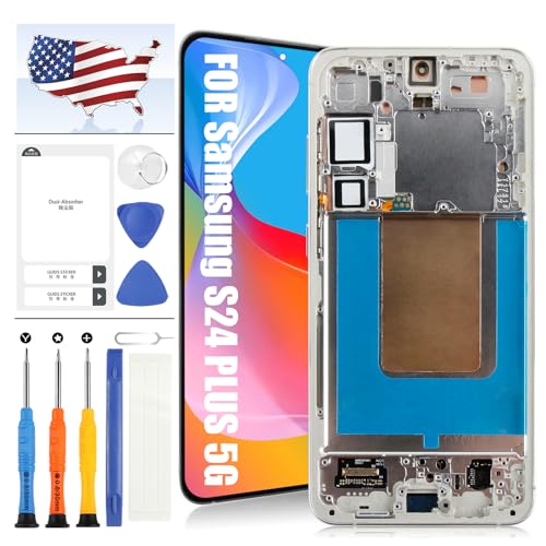 Écran Samsung S24+ Plus AMOLED sans bug tactile Châssis Gris