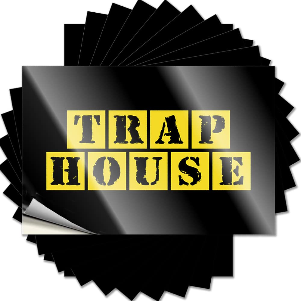 Indie Room Decor Cover Sticker | Trap House Girly Durable Vinyl Sticker Easy Apply for Man(12X18CM)