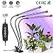 Produktbild Pflanzenlampe,Basuwell 30W Grow Lampe Pflanzenlicht Pflanzenleuchte mit Timing Wachstumslampe, 360°Einstellbar Flexibles, 3 Modus, 6 Arten von Helligkeit für Garten Zimmerpflanzen [Energieklasse A+]