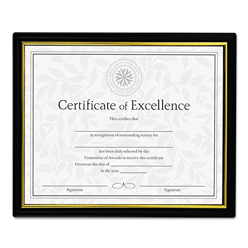 Universal 76849 Plastic Easy Mount Frame For 8 1/2 X 11 Insert, 3/Pack, Black (Unv76849) #TOP16