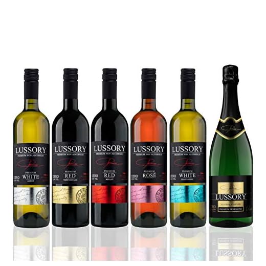 Vino sin alcohol 0,0 - LUSSORY PREMIUM - Pack degustación de vinos desalcoholizados (6x0,75 cl)