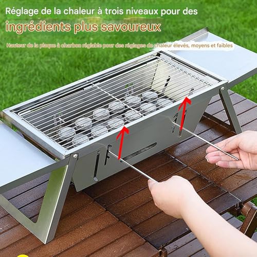 Barbecue à charbon portable pour balcons et tables : la solution gain de place - 4