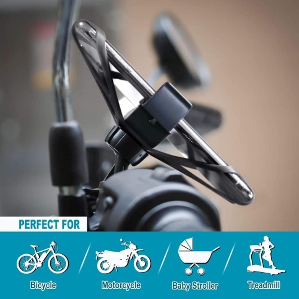 Handlebar Bicycle Mount for Galaxy A03s A13 A14 A23 A53 A54 5G Phones - Silicone Holder Bike Non-Slip Strap Shockproof M9V Compatible with Samsung Galaxy A03s/A13/A14/A23/A53/A54 5G