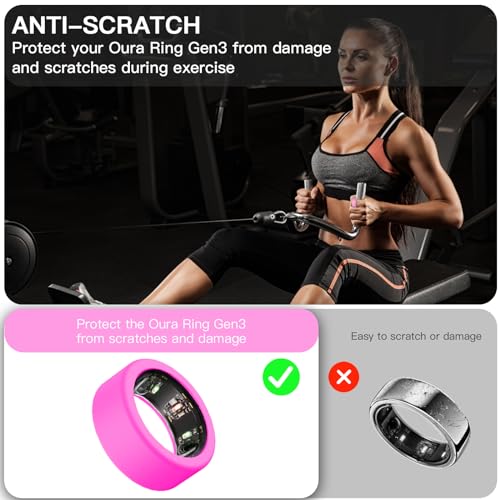 image for Wacanc Silicone Ring Cover for Oura Ring Gen3, Protective Cover Compat