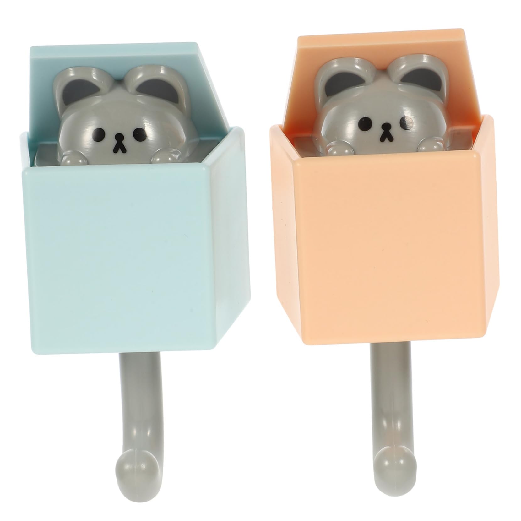 Alipis 4 Set Di Simpatici Ganci Portachiavi Per Ganci Adesivi Da Parete Ganci Decorativi Da Parete Portachiavi Con Motivo Per Cappotti Chiavi 2 Pezzi*4