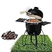 Kamado Chef 1900 Shadow 47 cm Keramikgrill – Premium Kamado Grill & Holzkohlegrill mit Räucherofen Funktion – Smoker für Garten, Barbecue und Outdoorküche Liebhaber