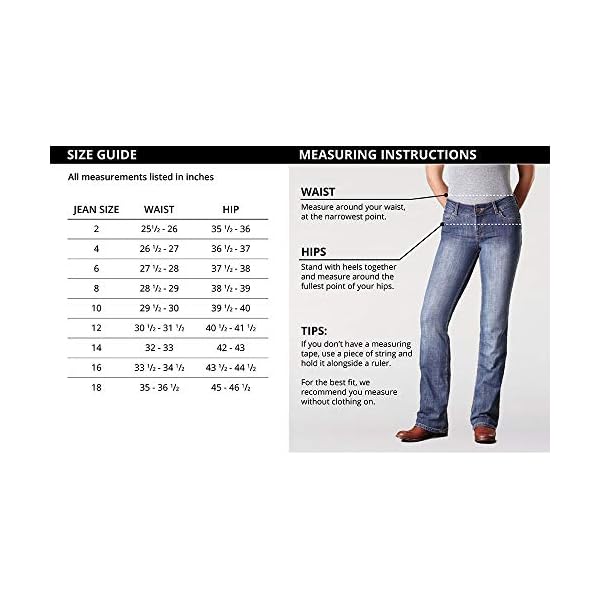 Wrangler-Womens-Western-Stretch-Boot-Cut-Jean Wrangler Women's Western Rise Stretch Boot Cut Jean, Mid Wash, 7W x 32L