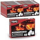 Accendifuoco Kerosene 1152 Cubi – Blocchetti bricchetti Bianchi Infiammabili per Caminet...