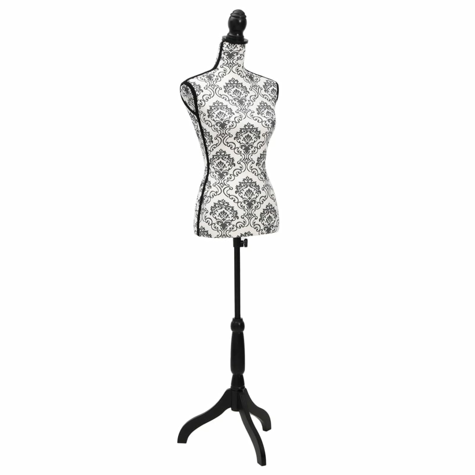 Homgoday Buste de couture femme noir et blanc, meubles pour maison intérieure extérieure salon chambre à coucher