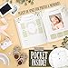 Baby Memory Book and Pregnancy Journal, Baby Book Keepsake with Clean-Touch Ink Pad for Newborn Hand and Footprints, Simple and Elegant Design, A Great Gift for Baby Showers and New Moms (Classic)