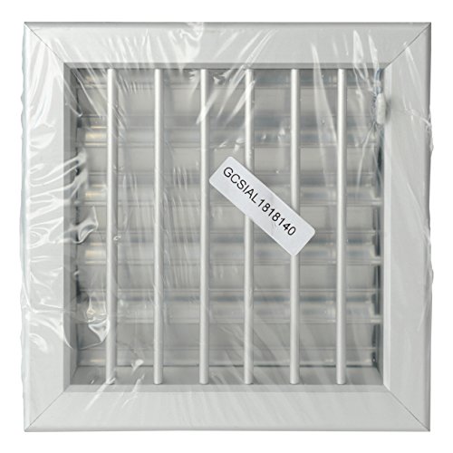 Grille encastrable pour cheminées de ventilation aluminium 180x180 mm gcsial - 5