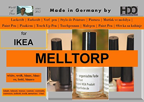 Colour de la barra de laca de pin touch-up-pen for IKEA Melltorp - Colour blanco