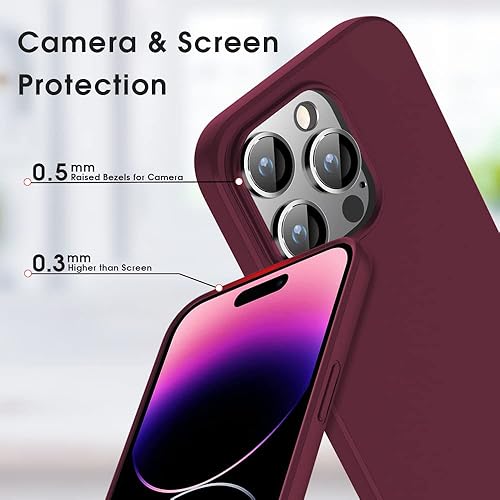 Miniatura 2 de X-level Funda compatible con iPhone 14 Pro, delgada, ultrafina, serie Guardian, revestimiento de TPU suave con acabado mate, ligera, antiarañazos,