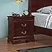 Coaster Home Furnishings Louis Philippe 2-Drawer Nightstand Red Brown